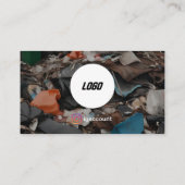 Junk Removal QR Code Logo Visitekaartje (Achterkant)