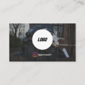 Junk Removal Service Details Logo QR-code Visitekaartje (Achterkant)