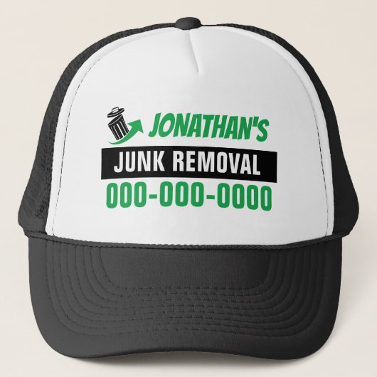 Junk Removal Trucker Hat Pet (Voorkant)