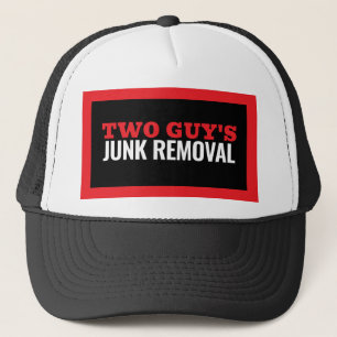 Junk Removal & Waste Hauling Rood en Zwart Trucker Pet
