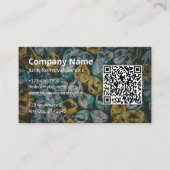 Junk Verwijdering Dumpster QR Code Logo Visitekaartje (Voorkant)