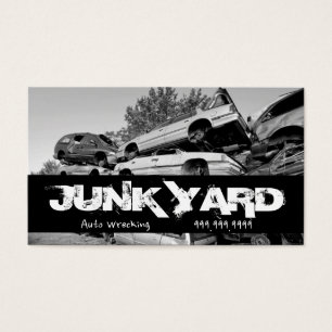 Junk Yard Auto Wrecking Recycling Metal Visitekaartje