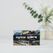 Junk Yard Auto Wrecking Recycling Metal Visitekaartje (Staand voorkant)