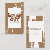 Junk Yard, schroot, recycling Visitekaartje (Voorkant / Achterkant)