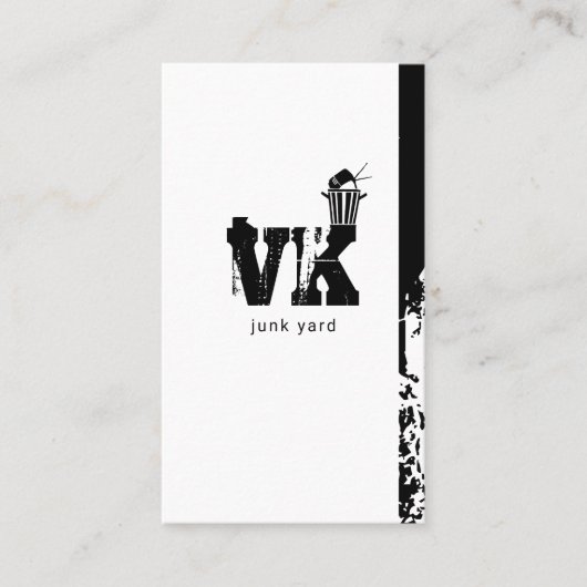 Junk Yard, schroot, recycling Visitekaartje (Voorkant)