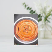 Junk Yard  Wheel, oranje zwart-wit Briefkaart (Staand voorkant)