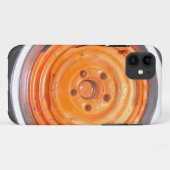 Junk Yard Wheel, oranje zwart-wit Case-Mate iPhone Case (Achterkant (horizontaal))