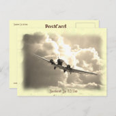 Junkers Ju 52/3 m Briefkaart (Voorkant / Achterkant)