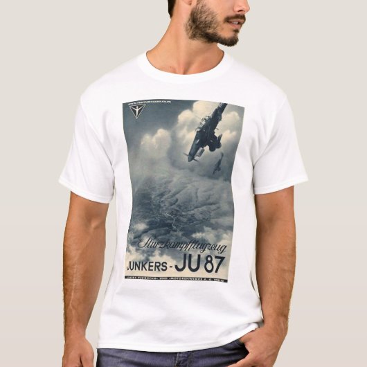 Junkers Ju-87 Stuka poster T-shirt (Voorkant)