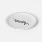 Junkers Ju 88 Bomber Papieren Bordje (Gekanteld)