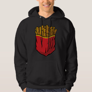 Junkfood Fastfood Chips Patat in een Zak Hoodie