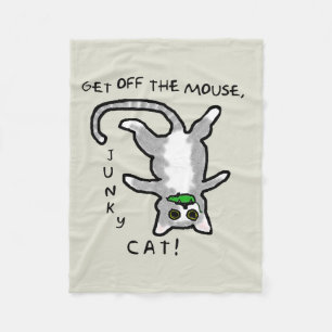 Junky Cat - Ga van de muis af! - Blanket Fleece Deken
