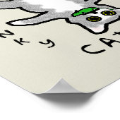 Junky Cat - Ga van de muis af! -Poster Poster (Hoek)
