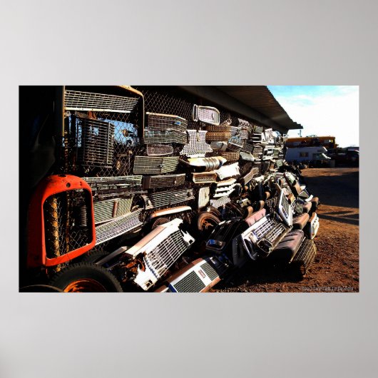 Junkyard-kunst Poster (Voorkant)