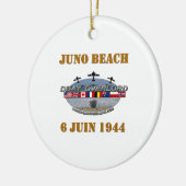 Juno Beach 1944 Keramisch Ornament (Links)
