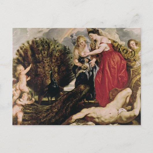 Juno en Argus, 1611 Briefkaart (Voorkant)