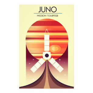 Juno - Missie naar Jupiter Ruimtekunst Foto Afdruk