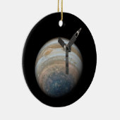 Juno Spacecraft bij Planet Jupiter Keramisch Ornament (Rechts)