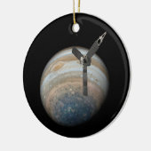 Juno Spacecraft bij Planet Jupiter Keramisch Ornament (Links)