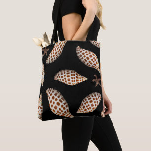 Junonia Zeeschelp Zwarte Tote Draagtas