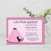 Jupe de caniche Invitations de fête d'anniversaire (Debout devant)