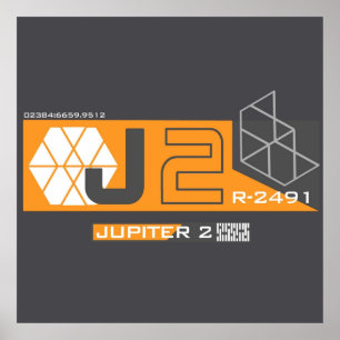 Jupiter 2 geïnspireerd door verlies in ruimte poster