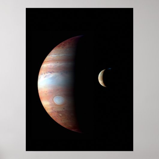 Jupiter 5e planeet met Cassini zonnestelsel Poster (Voorkant)
