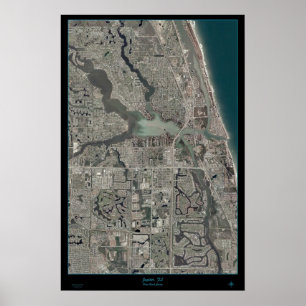 Jupiter, affiche de satellite de carte de la