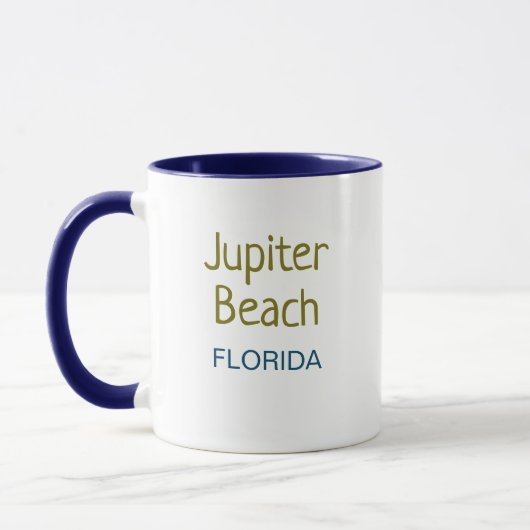 Jupiter Beach Floride Café Mug (Gauche)