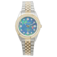 Jupiter Blauw Zee Vuur Opal Diamond Aangepaste Naa