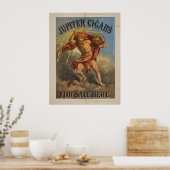 Jupiter cigars voor verkoop hier poster (Keuken)