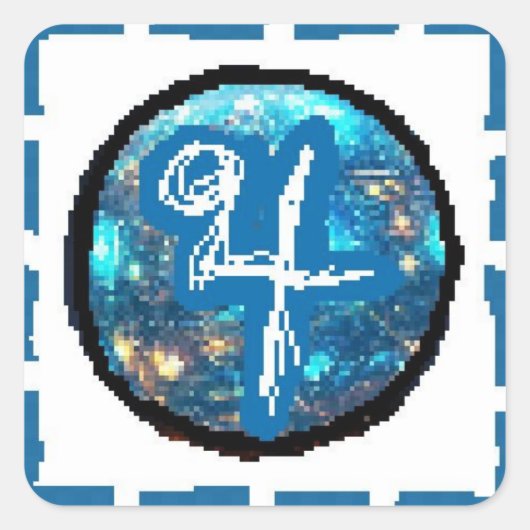 Jupiter Dag Vierkante Sticker (Voorkant)