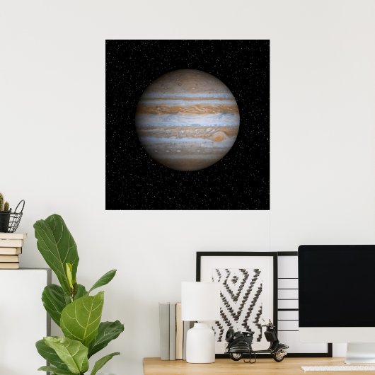 Jupiter dans un champ d'étoiles - Poster redimensi (Bureau à domicile)