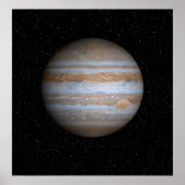 Jupiter dans un champ d'étoiles - Poster redimensi (Devant)