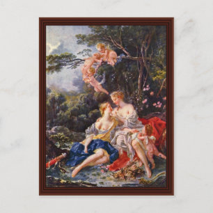 Jupiter en Callisto door François Boucher Briefkaart