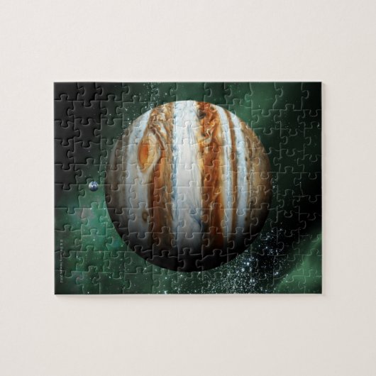 Jupiter en Earth Comparison Legpuzzel (Horizontaal)