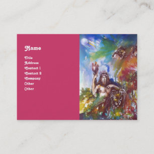 JUPITER en LION, rood wit blauw bruin Visitekaartje