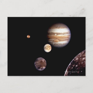 Jupiter en zijn Moons Briefkaart