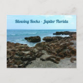 Jupiter Florida Bgloing Rocks Fotografisch Briefkaart (Voorkant)