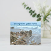 Jupiter Florida Bgloing Rocks Fotografisch Briefkaart (Staand voorkant)
