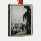 Jupiter, Florida Boat Dock Kerstversiering Metalen Ornament (Rechts)