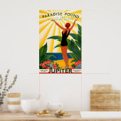 Jupiter Florida Travel Poster New Palm Beach (Cuisine)