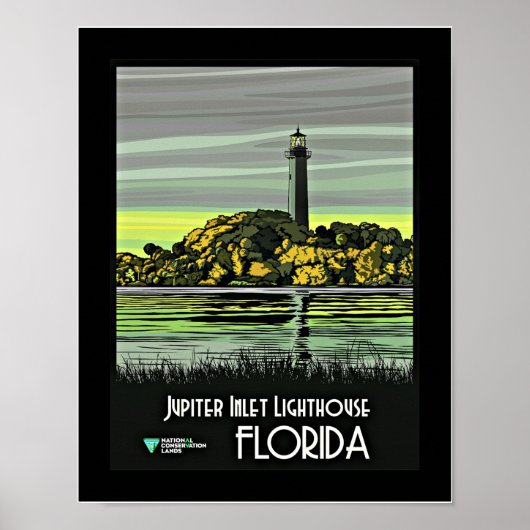 Jupiter, Florida vintage poster (Voorkant)