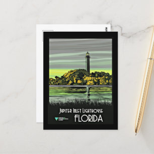 Jupiter, Florida vintage poster Briefkaart
