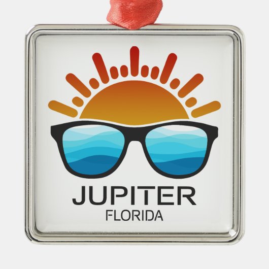 Jupiter Florida zonnebril Metalen Ornament (Voorkant)