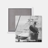 Jupiter, Floride Bateaux & Pélican photo Magnet (Recto/Verso)