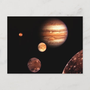 Jupiter Galilean Moons Astronomy & Science Gifts Briefkaart