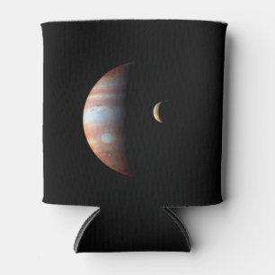 Jupiter Gas Giant Planet & Io Galilean Maan Blikjeskoeler