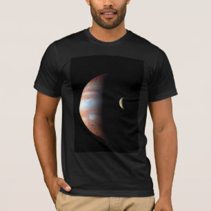 Jupiter Gasreus Planeet & Io Galileïsche Maan T-shirt