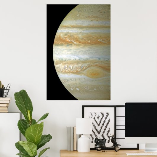 Jupiter Hemisphere Poster (Thuiskantoor)